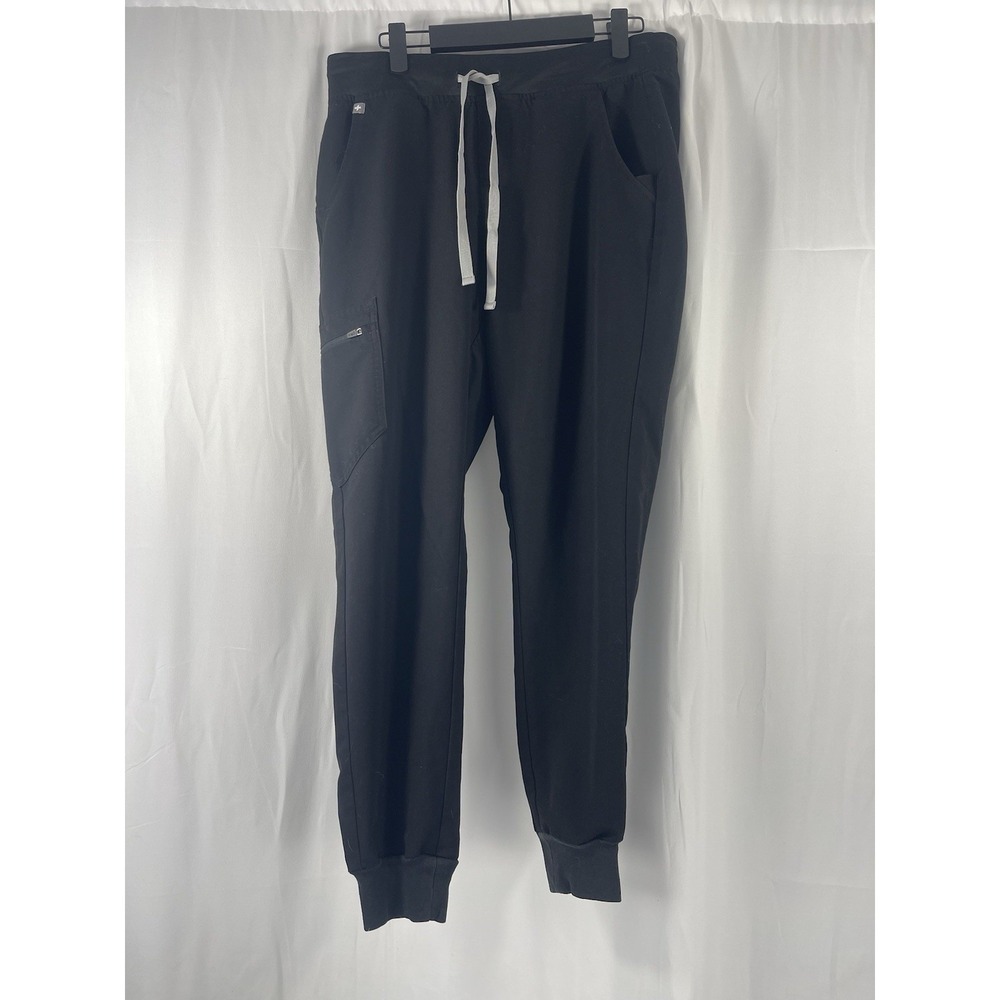Figs Womens Zamora Jogger Scrub Pants Size M Black Hospital Nurse Doctor Career